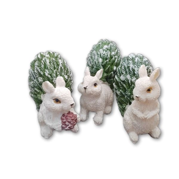 mokuska-keramia-figura-feher--zold-farku-tobbfele-dobosdoboz Mókuska kerámia figura fehér, zöld farkú