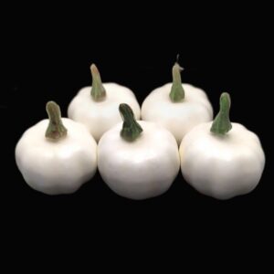 Száras fehér tök, polifoam – 4,5 cm, 5 db