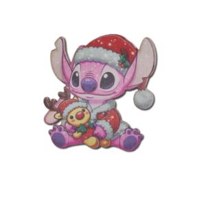 Mikulás sapis Angel (Stich) dekorkarton tábla – 1 db, 7 cm