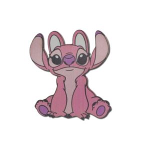 Ülő Angel (Stich) dekorkarton tábla – 1 db, 7 cm