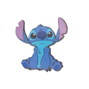 Ülő Stich dekorkarton tábla – 1 db, 6 cm